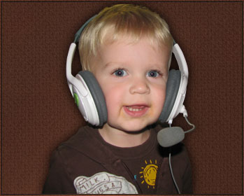 My son Jackson rockin the XBOX!